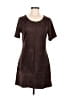 Lovemarks Solid Brown Casual Dress Size M (estimated) - photo 1