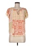 Renee C. Orange Short Sleeve Blouse Size M (estimated) - photo 1