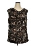 Kenneth Cole New York Tweed Brown Sleeveless Top Size 1X - photo 1