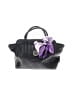 Vince Camuto 100% Leather Solid Black Purple Leather Tote One size - photo 1