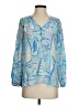 Lilly Pulitzer Blue 3/4 Sleeve Blouse Size S - photo 1