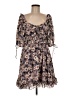 En Saison 100% Polyester Floral Brown Casual Dress Size M - photo 1