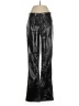 Gap 100% Polyester Metallic Black Faux Leather Pants Size 8 (tall) - photo 1