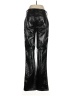 Gap 100% Polyester Metallic Black Faux Leather Pants Size 8 (tall) - photo 2