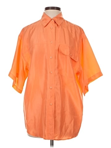 The Limited Short Sleeve Silk Top (view 1)