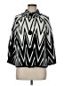 John Paul Richard 100% Acrylic Chevron-herringbone Black Poncho Size M - photo 1