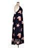 Simplee 100% Polyester Floral Blue Casual Dress Size XXL - photo 4