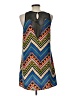 Millibon Chevron-herringbone Blue Casual Dress Size L - photo 2