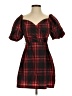Zara Plaid Red Cocktail Dress Size S - photo 1