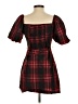 Zara Plaid Red Cocktail Dress Size S - photo 2