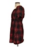 Zara Plaid Red Cocktail Dress Size S - photo 5
