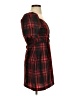 Zara Plaid Red Cocktail Dress Size S - photo 4