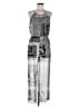 Sweet Storm 100% Polyester Paisley Silver Jumpsuit Size M - photo 1