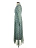 Taylor 100% Polyester Paisley Blue Casual Dress Size S (estimated) - photo 5