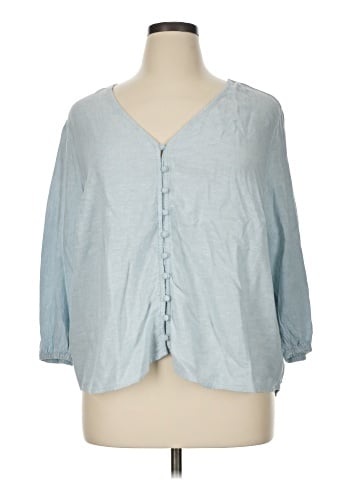 Laura Ashley 3/4 Sleeve Blouse (view 1)