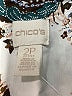 Chico's Floral Ivory 3/4 Sleeve Blouse Size Lg Petite (2) - photo 7