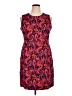 Lands' End 100% Elastane Paisley Red Cocktail Dress Size 16 (petite) - photo 1