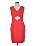 Vince Camuto Solid Red Cocktail Dress Size 8 - photo 2