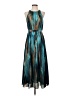 Paper Crown 100% Polyester Teal Cocktail Dress Size 2 - photo 1