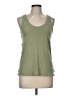 Athleta 100% Cotton Green Tank Top Size M - photo 1