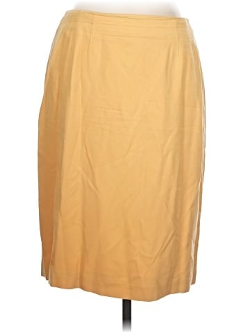 Linda Allard Ellen Tracy Silk Skirt (view 1)