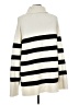 Nine West Stripes Ivory Turtleneck Sweater Size L - photo 2