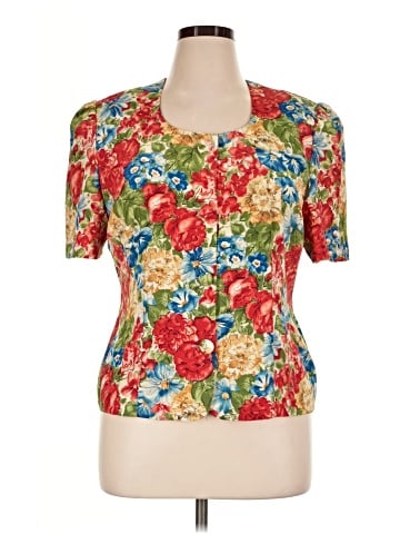 Leslie Fay Short Sleeve Blouse (view 1)