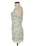 Zara Floral Blue Cocktail Dress Size S - photo 5