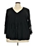 EMMA Black 3/4 Sleeve Blouse Size 3X - photo 1