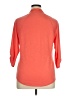 One World Orange 3/4 Sleeve Blouse Size XL - photo 2