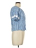 Sam and Jess Blue Short Sleeve Blouse Size L (petite) - photo 4