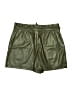 CAbi 100% Polyester Metallic Green Shorts Size M - photo 2