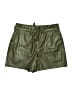 CAbi 100% Polyester Metallic Green Shorts Size M - photo 1