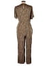 Greylin 100% Rayon Animal Print Brown Jumpsuit Size M - photo 2