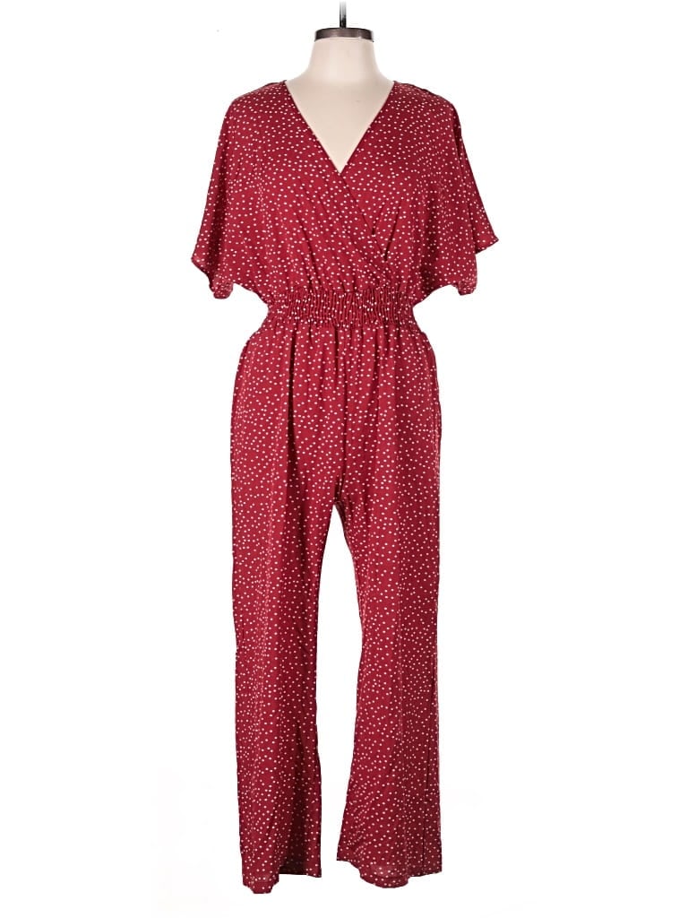 Pre-owned Shein Jumpsuit In Red