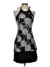 Cache Graphic Black Cocktail Dress Size 2 - photo 1