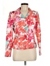 Le Suit 100% Polyester Print Pink Jacket Size 8 - photo 1