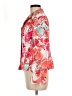 Le Suit 100% Polyester Print Pink Jacket Size 8 - photo 5