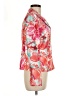 Le Suit 100% Polyester Print Pink Jacket Size 8 - photo 4