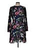J.Crew 100% Polyester Print Black Casual Dress Size 10 - photo 1