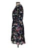 J.Crew 100% Polyester Print Black Casual Dress Size 10 - photo 5