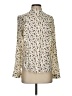 Promod Floral Ivory Long Sleeve Blouse Size 2 - photo 1