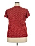 Unbranded 100% Polyester Red Short Sleeve Blouse Size XXL - photo 2