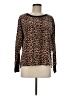 Betsey Johnson 100% Polyester Animal Print Brown Pullover Sweater Size M - photo 1