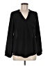 Harper 100% Polyester Black Long Sleeve Blouse Size M - photo 1