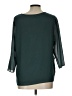 Hazel 100% Polyester Green 3/4 Sleeve Blouse Size L - photo 2