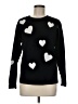 Tahari Hearts Black Pullover Sweater Size M - photo 1