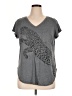 Xersion Animal Print Gray Short Sleeve T-Shirt Size XL - photo 1