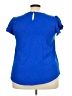 Perch by Blu Pepper 100% Polyester Blue Short Sleeve Blouse Size 2X - photo 2