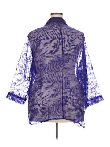 Maggie Barnes 3/4 Sleeve Button-Down Shirt (view 2)